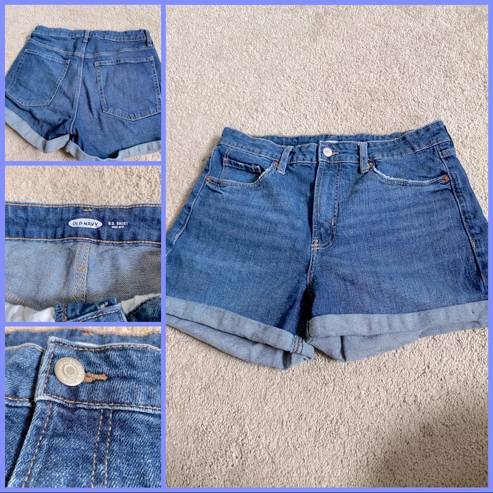Size 12, Old navy, jean shorts, used, good condition.